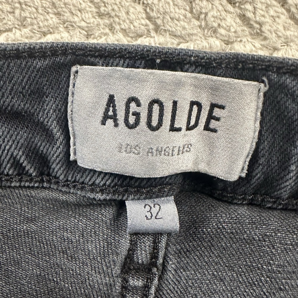 Agolde Women's Kye Black jeans Size 32 Organic cotton Modern Luxury Denim - Picture 6 of 15